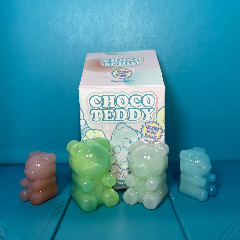 Choco Teddy - Colorful Candy Chocolate Bear Blind Box Figures - Glow in the Dark